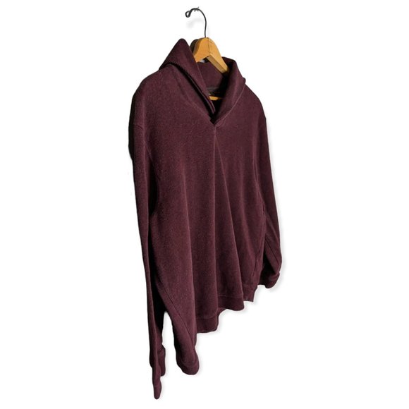 Tasso Elba Long Sleeved Maroon Top Size XXL - Picture 6 of 10